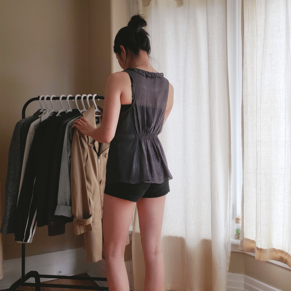 Ruffled Peplum Blouse